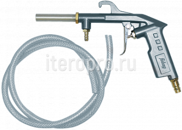 Пневмопистолет пескоструйный с шлангом (142 л/мин 3 бар) цветн.коробка