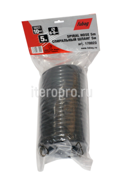 Шланг спиральный с фитингами рапид, нейлон, 10 бар 6х8 мм 5 м