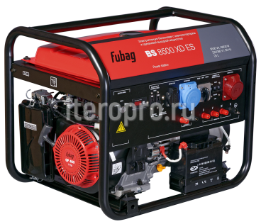 Электростанция бензиновая с электростартером и одинаковой выходной мощностью BS 8500 XD ES