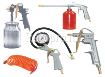 Набор пневмоинструмента 5 предметов (к/р с нижним бачком)