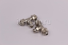 1431 8/6-1/8 Фитинг накидн.гайка тройник