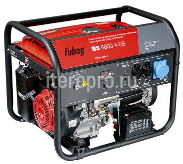 Электростанция бензиновая с электростартером и коннектором автоматики BS 6600 A ES 