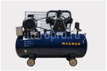 Компрессор воздушный Magnus KW-750/500 (8атм.,5,5кВт.,380В,Ф80)